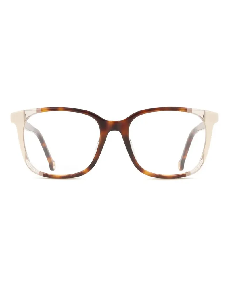 Carolina Herrera New York Brille mit eckigem Gestell - Braun Braun