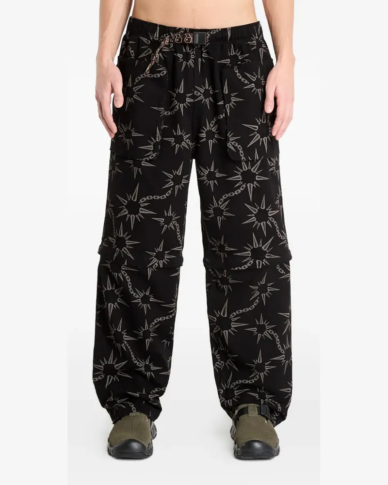 Brain Dead Convertible Razor trousers - Schwarz Schwarz