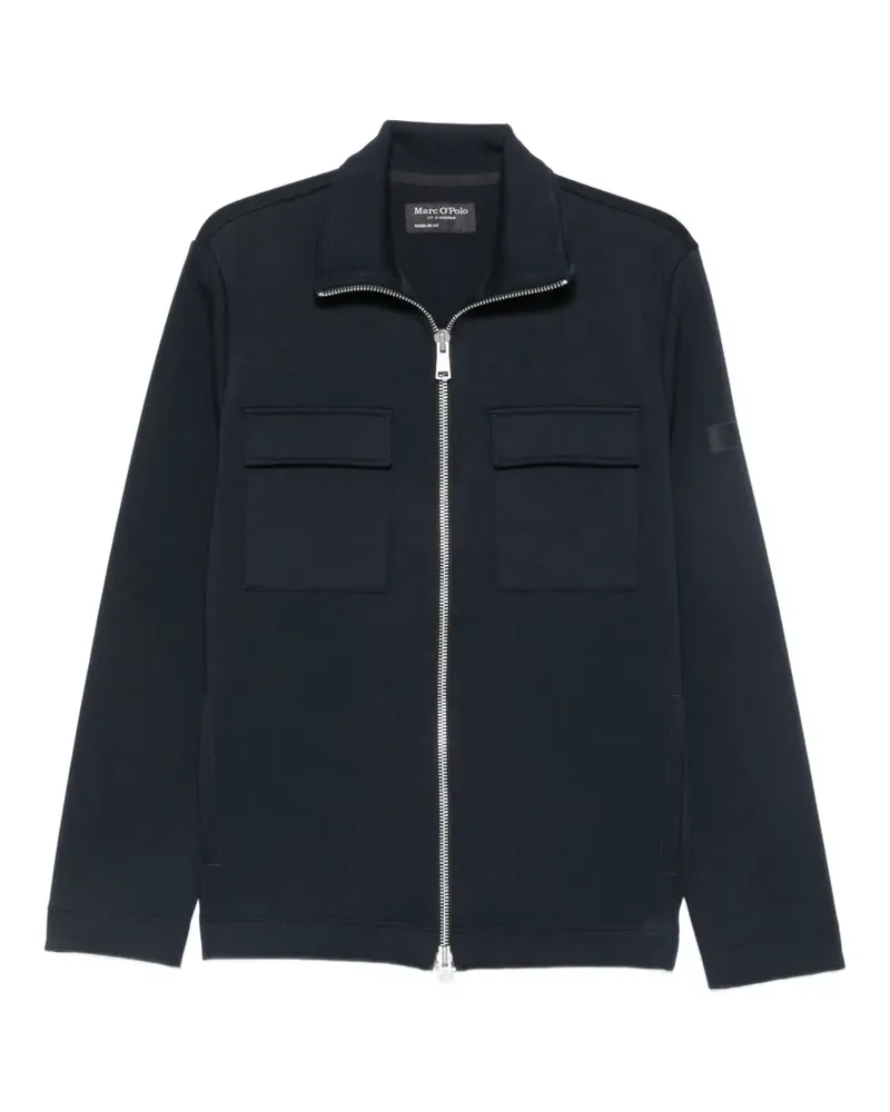 Marc O'Polo flap-pocket zip-up sweatshirt - Blau Blau