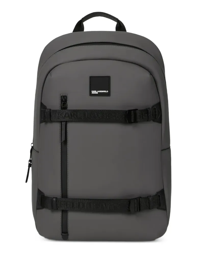 Karl Lagerfeld Beschichteter Rucksack aus Faux-Leder - Grau Grau