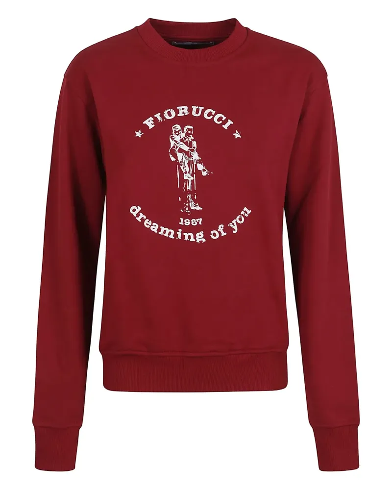 Fiorucci Sweatshirt mit Logo-Print - Rot Rot