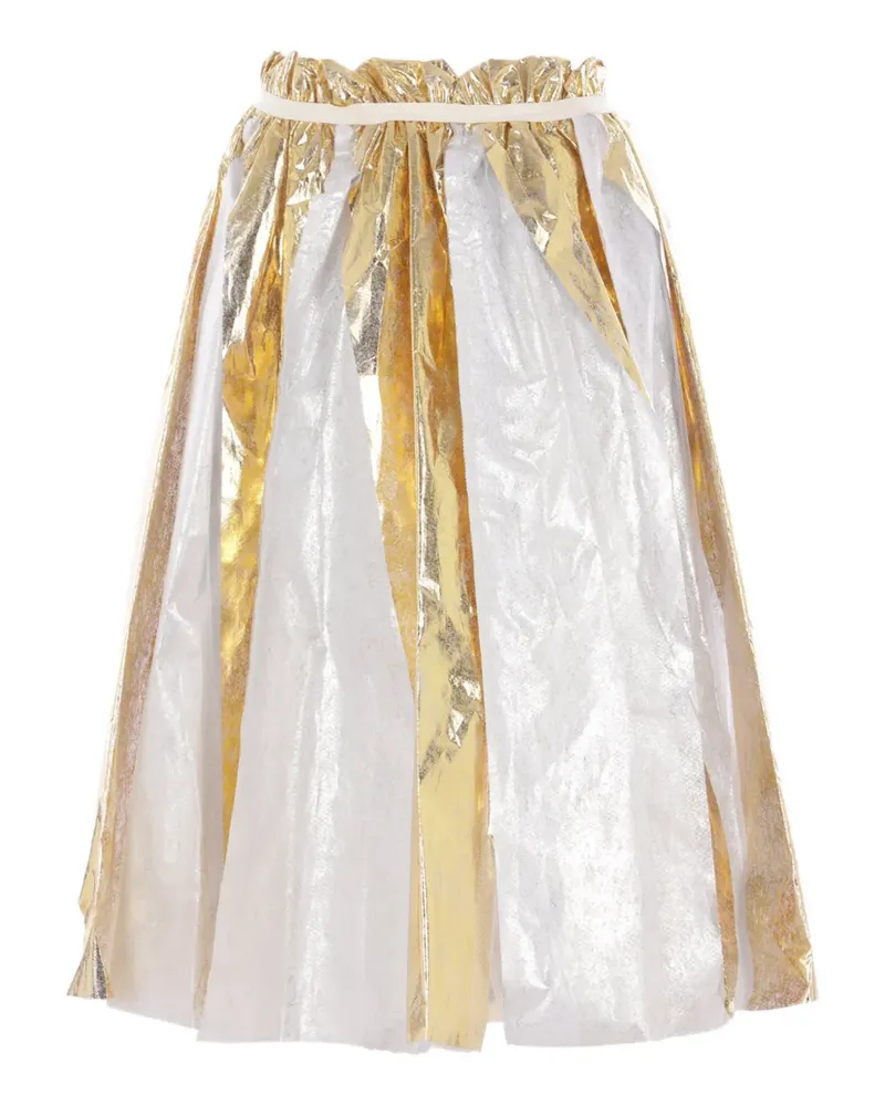 Comme des Garçons Gerüschter A-Linien-Rock - Gold Gold