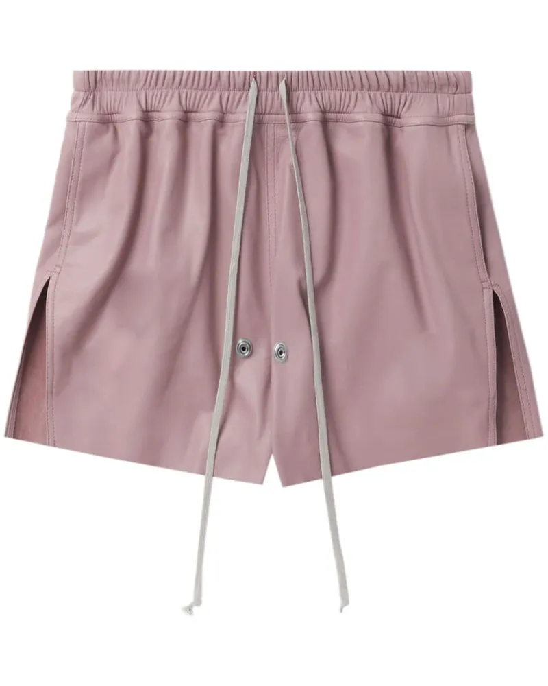 Rick Owens Gabe Leder-Shorts Rosa