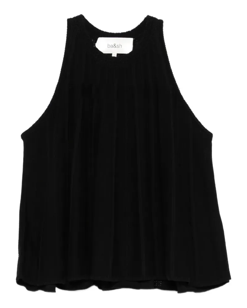 ba&sh Geripptes Serres Tanktop - Schwarz Schwarz