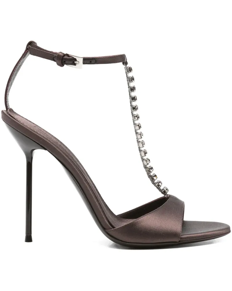 Paris Texas Sandalen mit Kettenriemen 105mm - Braun Braun