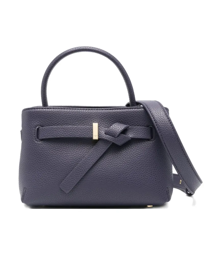 Emporio Armani Geknoteter Tote Bag mit Henkel - Blau Blau