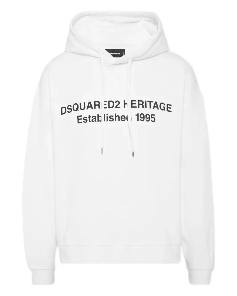 Dsquared2 Heritage Hoodie - Weiß Weiß