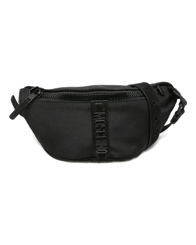 Moschino Gürteltasche mit Logo - Schwarz Schwarz