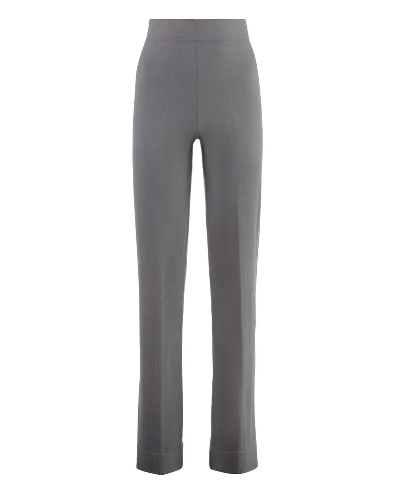 Malo Gestrickte Hose - Grau Grau