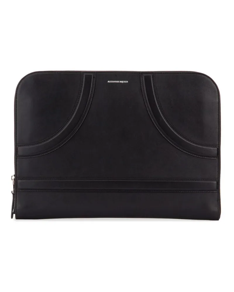 Alexander McQueen Harness' Clutch - Schwarz Schwarz