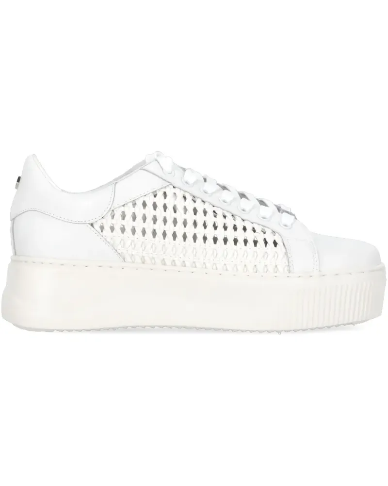 Cult Sneakers mit Webmuster - Weiß Weiß