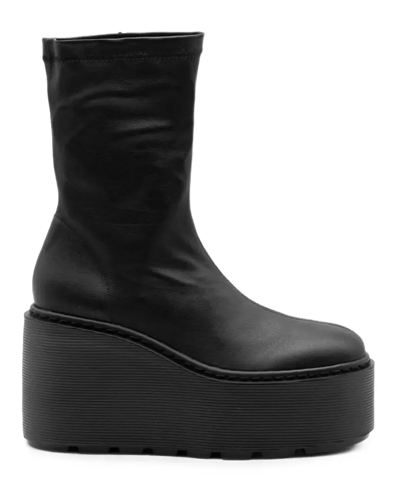 Vic Matié platform leather ankle boots - Schwarz Schwarz