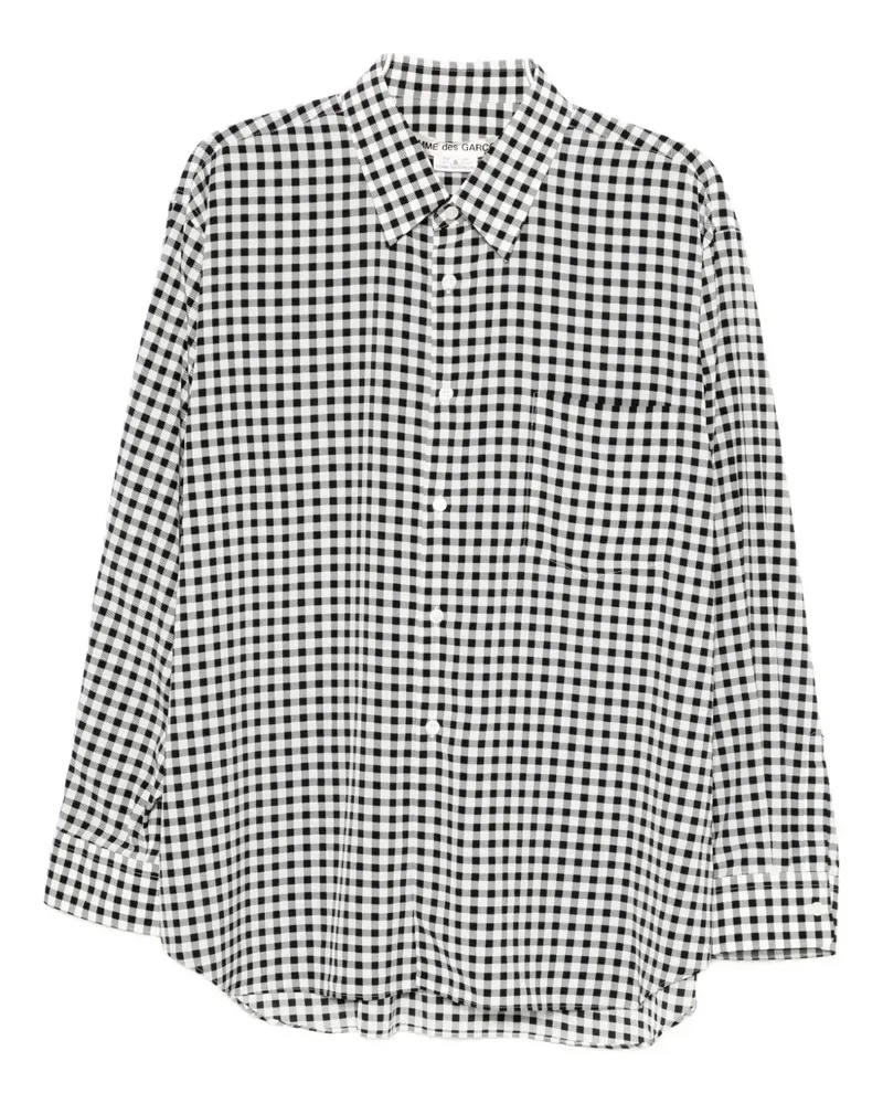 Comme des Garçons checked shirt - Schwarz Schwarz