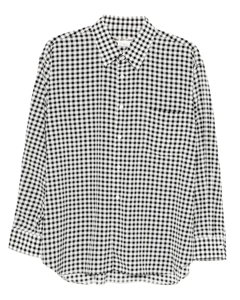 Comme des Garçons checked shirt - Schwarz Schwarz