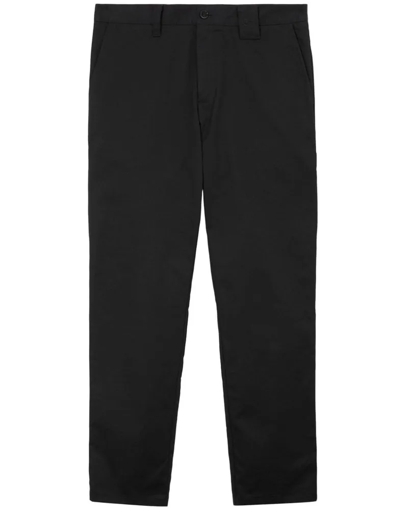 Burberry Hose mit geradem Bein - Schwarz Schwarz