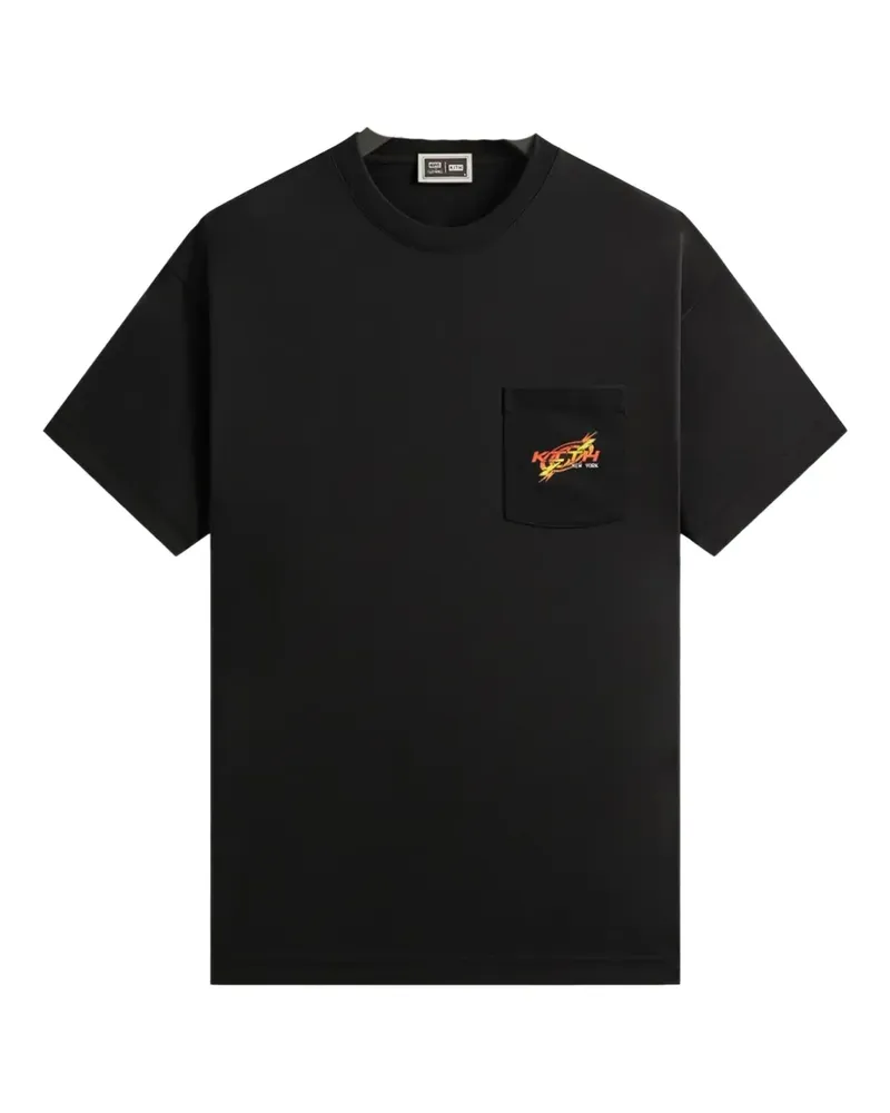 KITH T-Shirt mit Tasche - Schwarz Schwarz