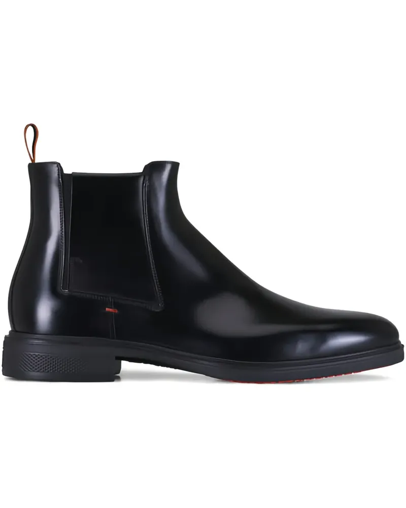 Santoni black chelsea boots - Schwarz Schwarz