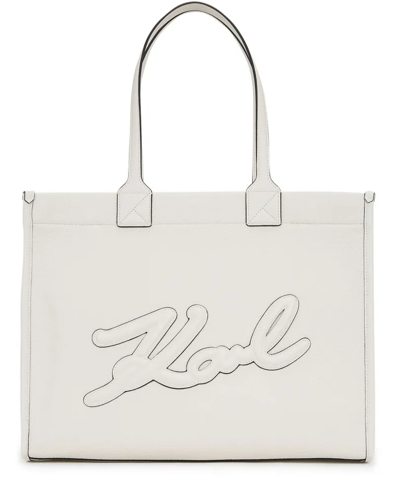 Karl Lagerfeld K/Skuare Grainy Handtasche - Weiß Weiß