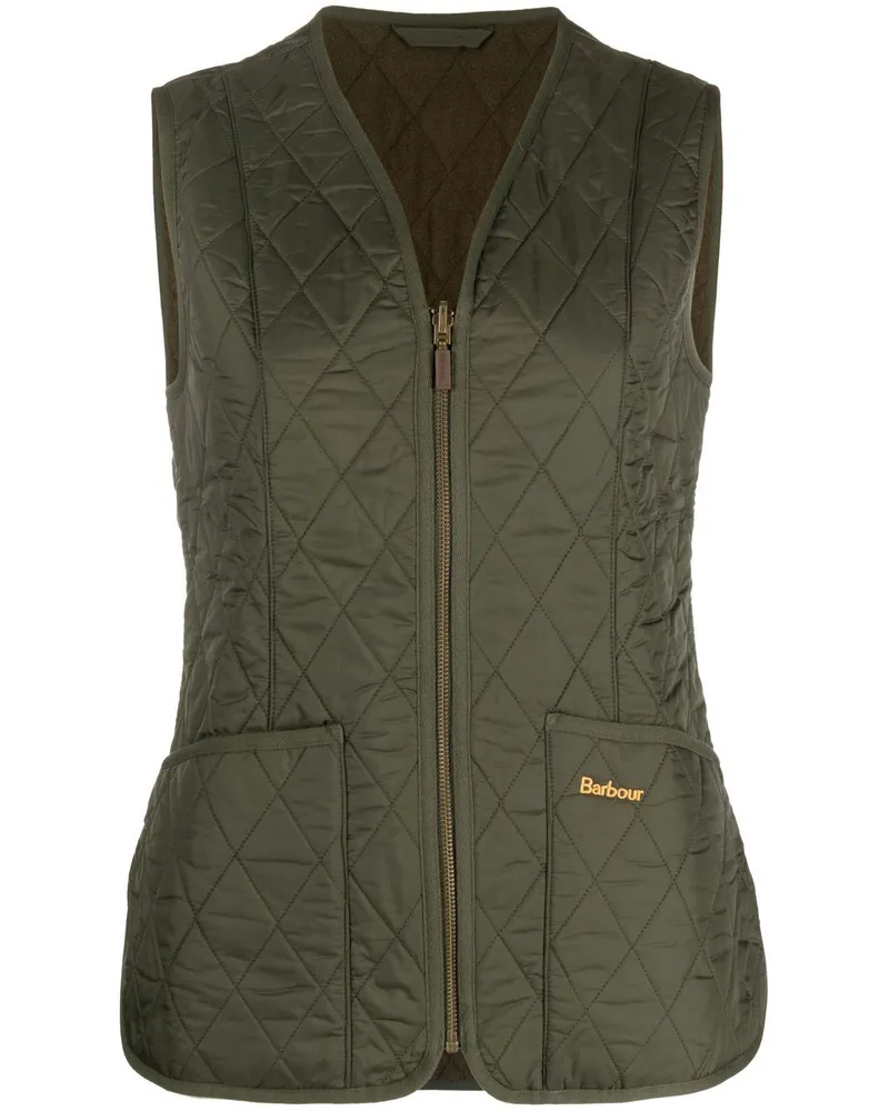 Barbour Gesteppte Weste - Grün Grün