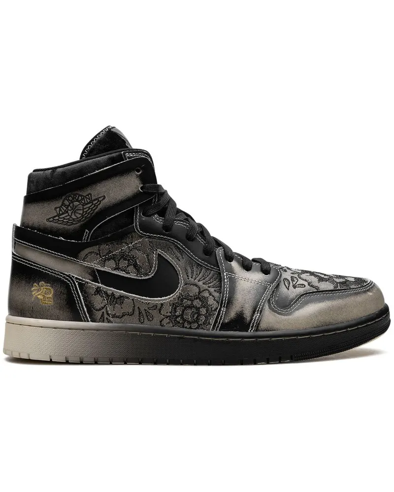 Jordan Air  1 Zoom CMFT 2 Dia de los Muertos Sneakers - Schwarz Schwarz
