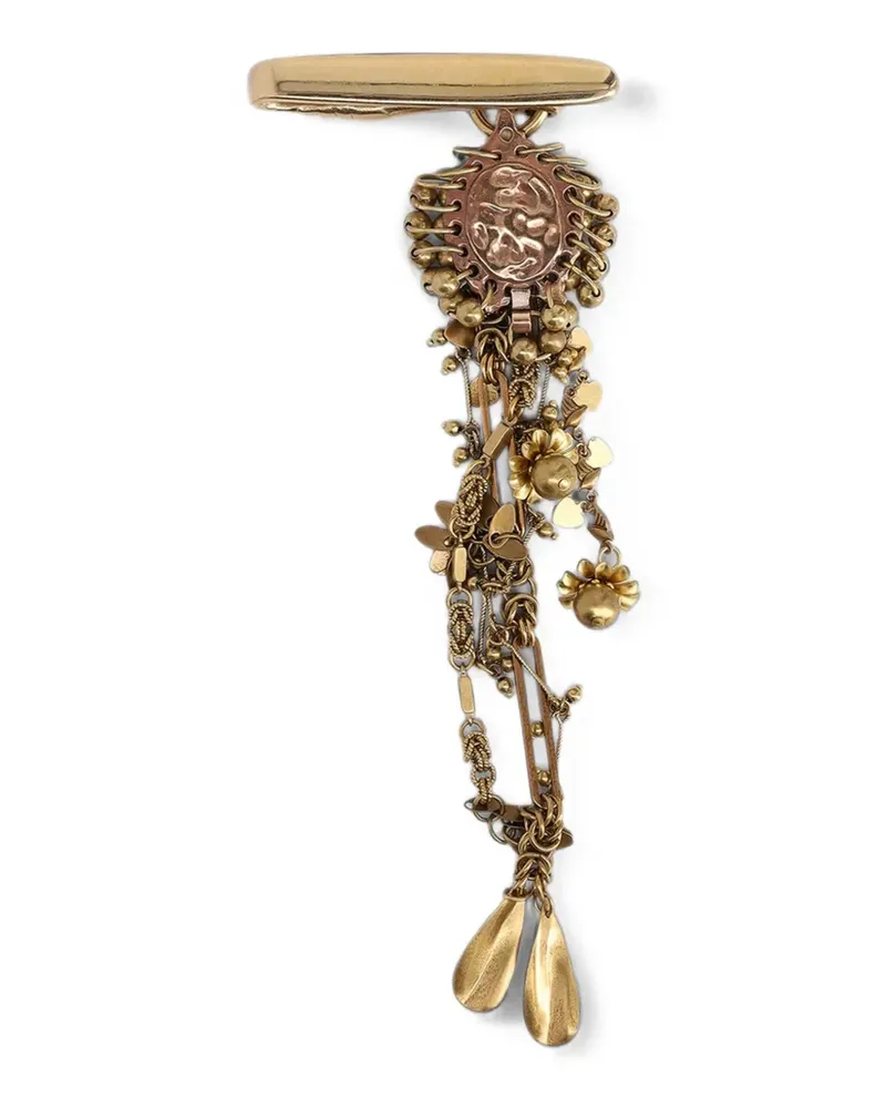 Dries van Noten Schmuckclip mit Anhänger - Gold Gold
