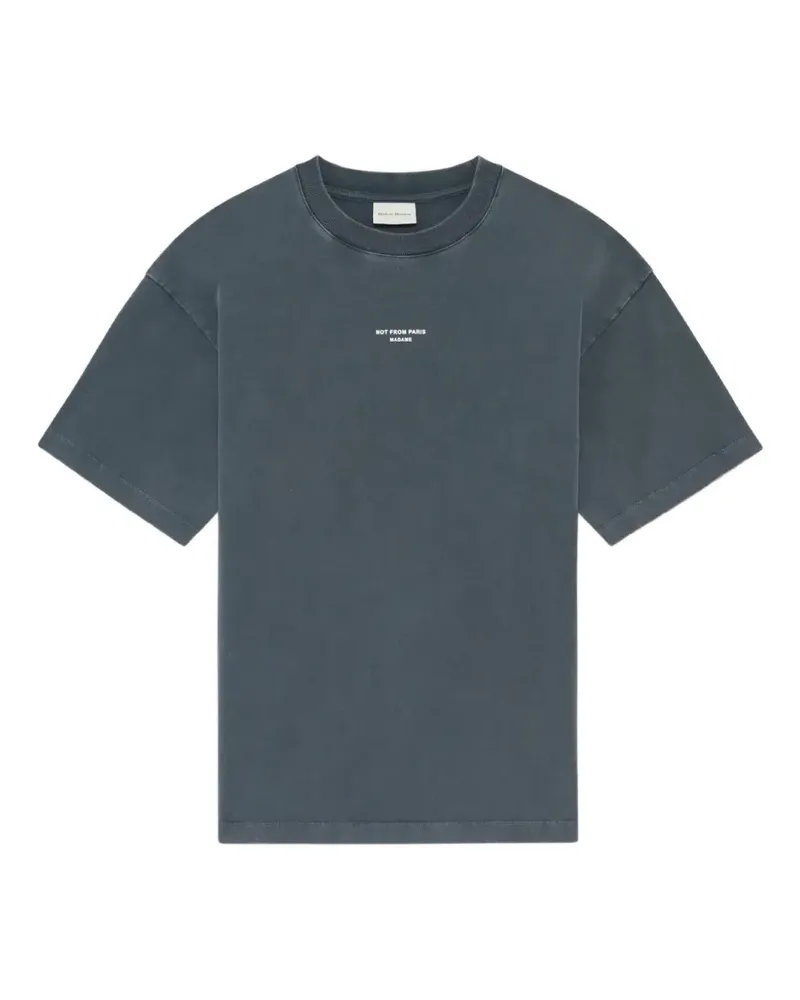 Drôle de Monsieur T-Shirt mit Logo-Print - Grau Grau
