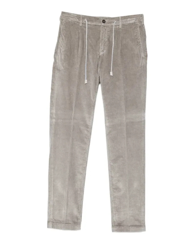 Eleventy Cordhose mit Kordelzug - Grau Grau
