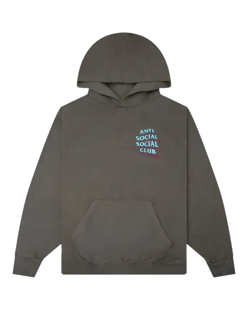 Anti Social Social Club Hoodie im Distressed-Look - Grau Grau