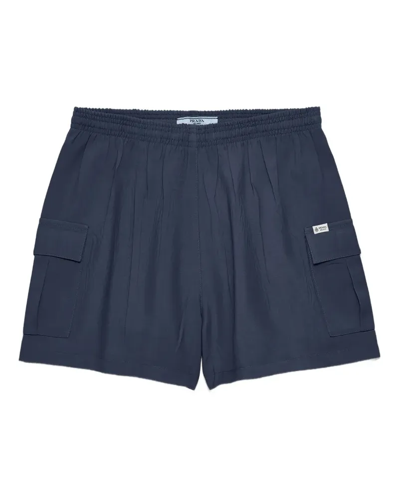 Prada light mohair shorts - Blau Blau