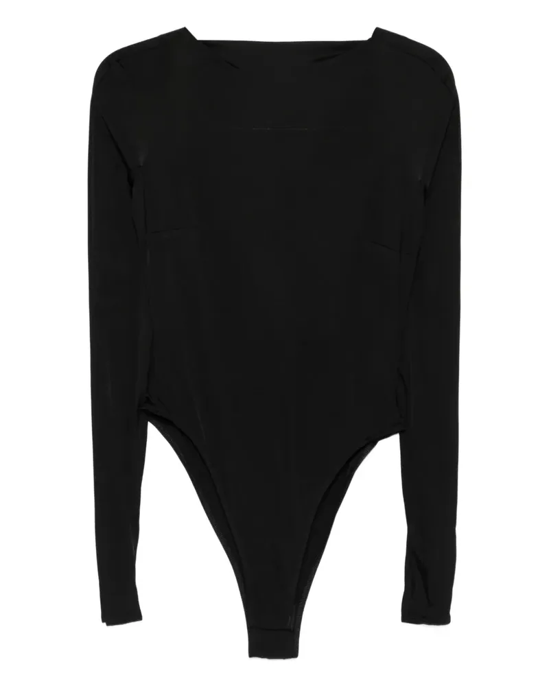 David Koma Langärmeliger Body - Schwarz Schwarz
