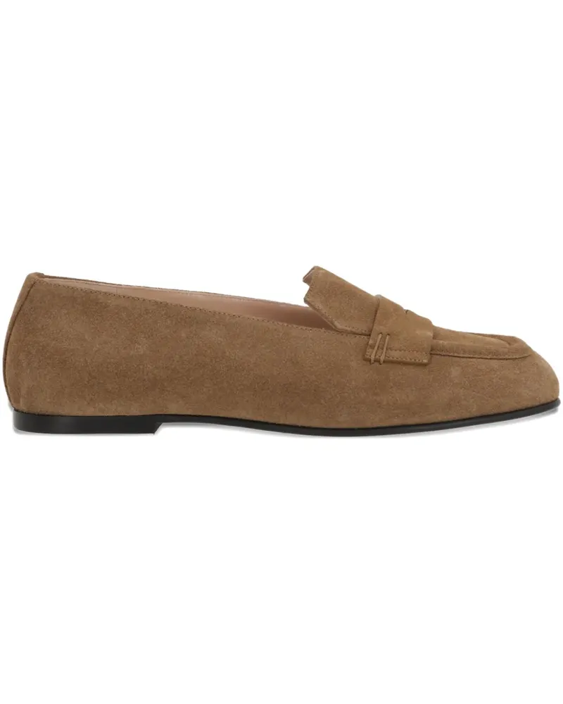 NODALETO leather loafers - Braun Braun
