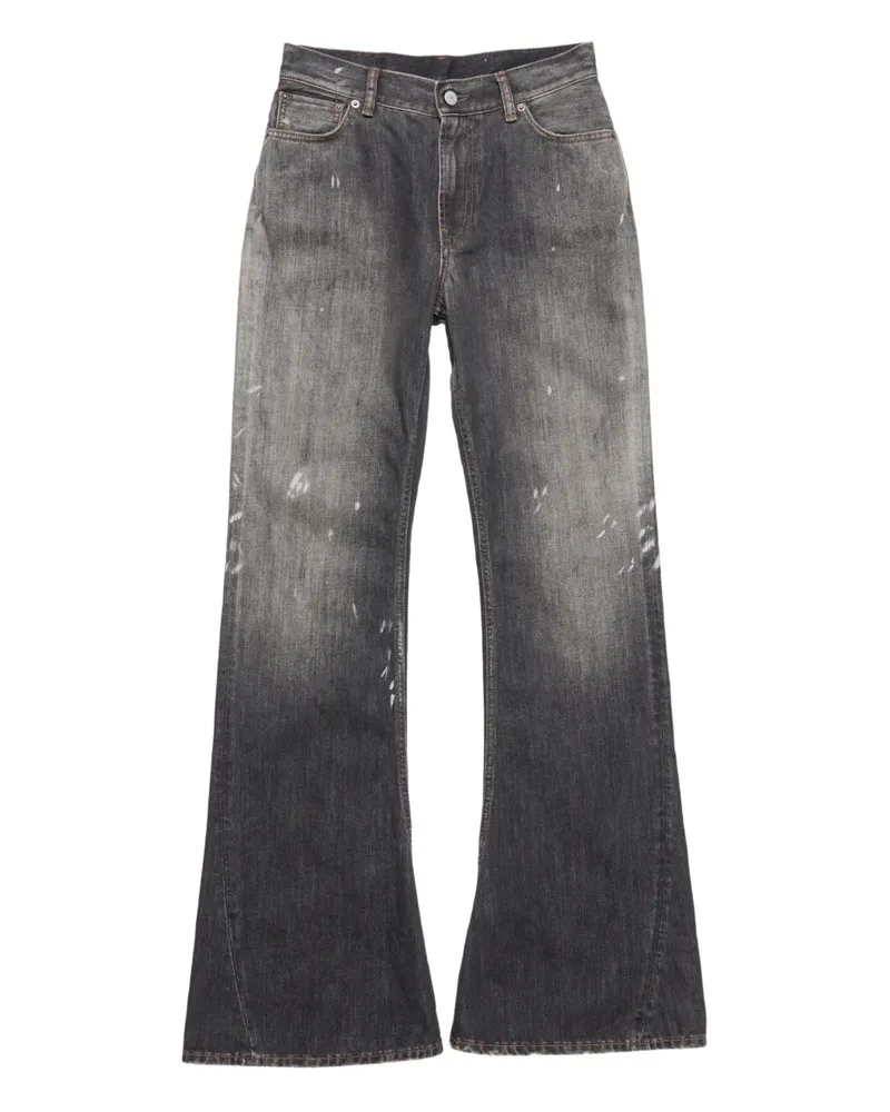 Acne Studios Jeans mit Logo-Patch - Schwarz Schwarz