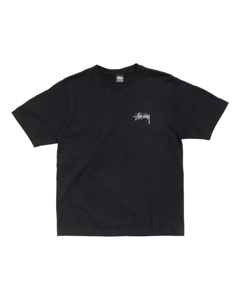 Stüssy Junya Surfman T-Shirt mit Logo - Schwarz Schwarz