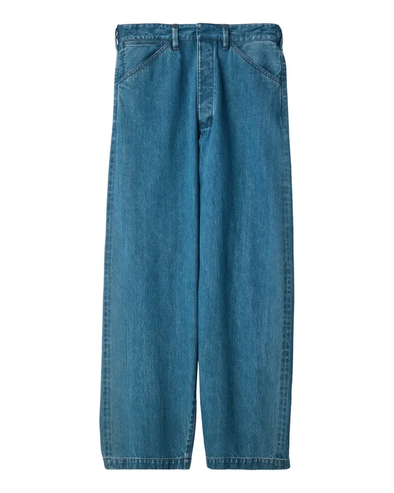 Christophe Lemaire Oversized-Workwear-Hose aus Indigo Selvedge-Denim - Blau Blau