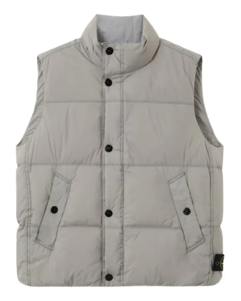 Stone Island G100010 crinkle reps NY vest - Grau Grau