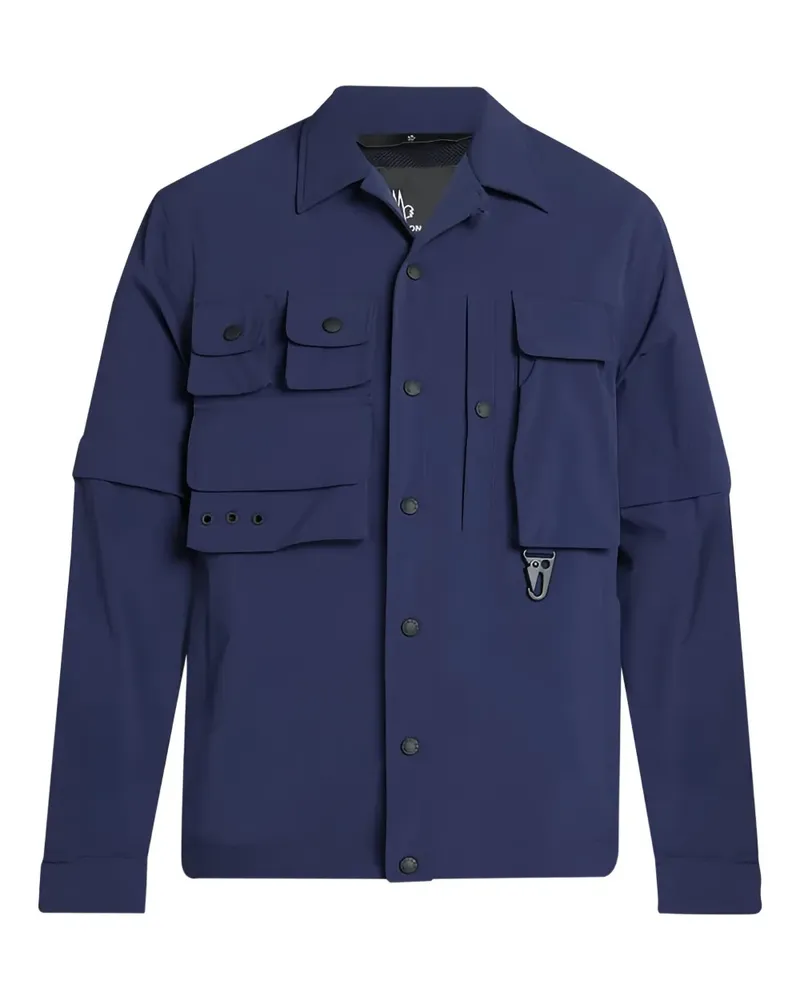 Moncler Hemdjacke mit abnehmbaren Ärmeln - Blau Blau