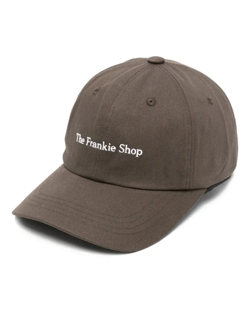 FRANKIE Shop logo-embroidered baseball cap - Braun Braun
