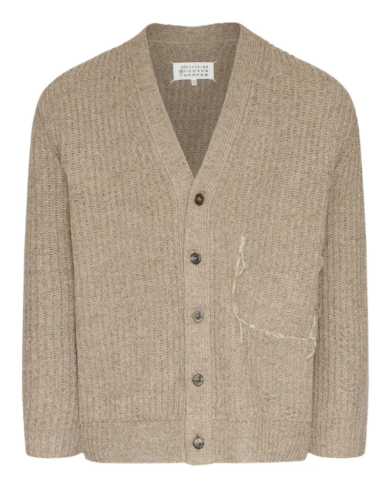 Maison Margiela Strukturierter Cardigan mit Knopfleiste - Nude Nude