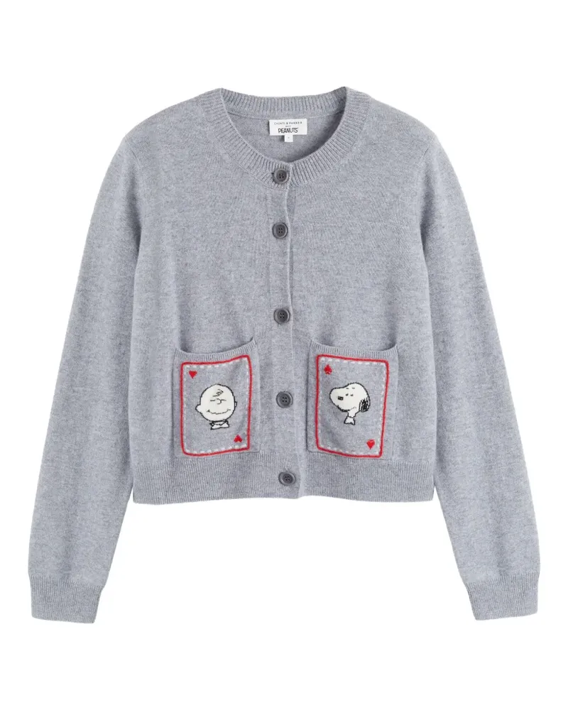 Chinti & Parker x Peanuts Cardigan mit Knöpfen - Grau Grau