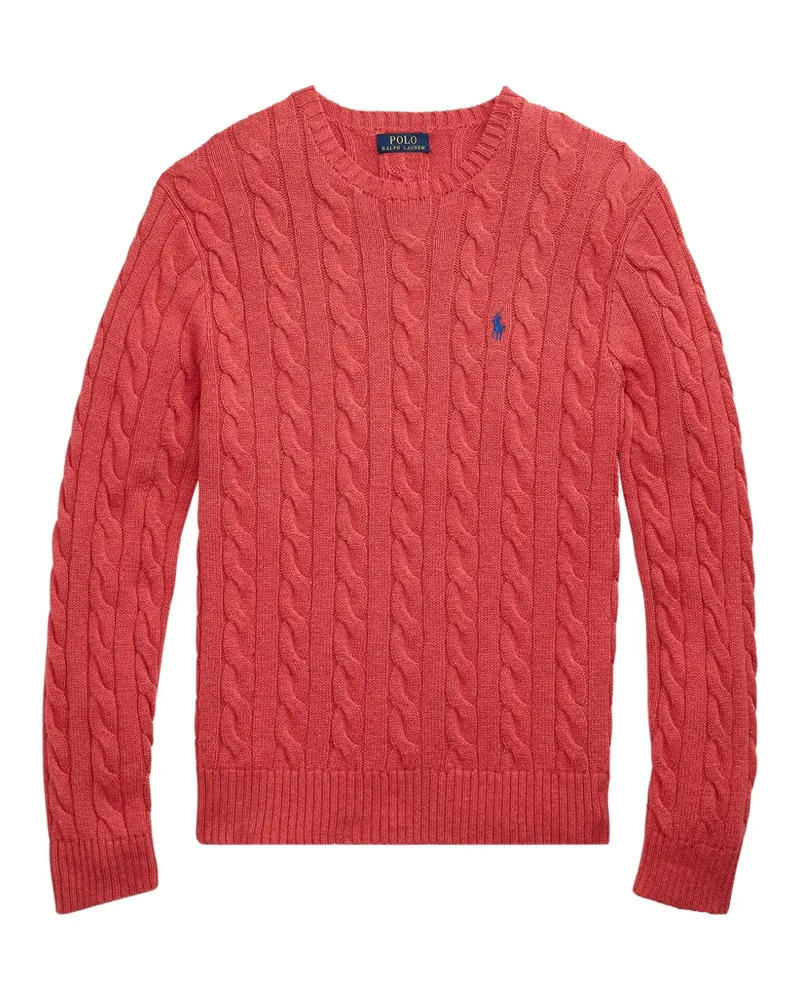 Ralph Lauren Pullover mit Zopfmuster - Rot Rot