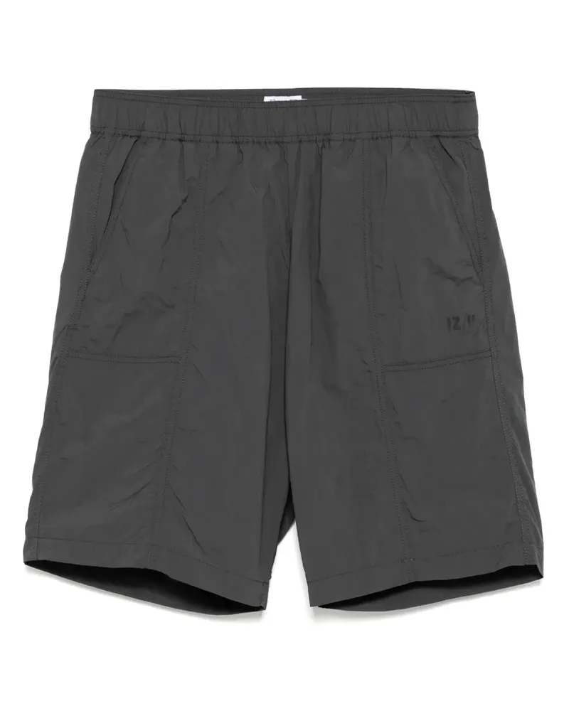 Izzue Shorts mit Logo-Patch - Grau Grau