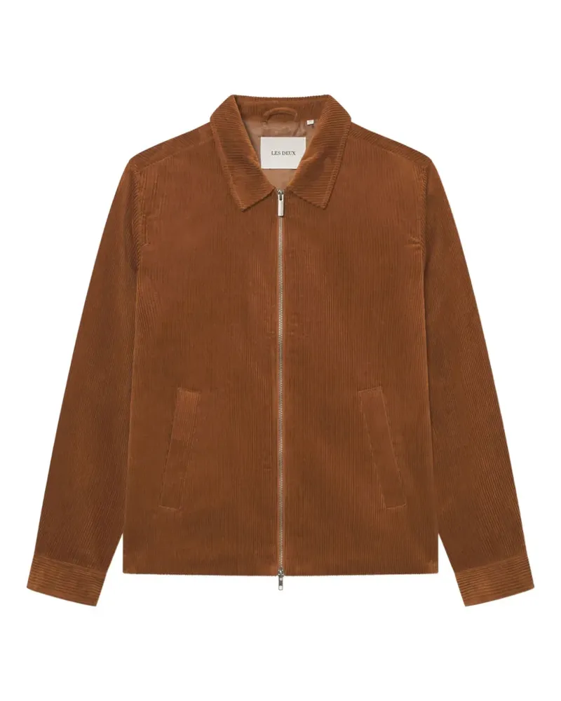 LES DEUX Hemdjacke aus Cord - Braun Braun