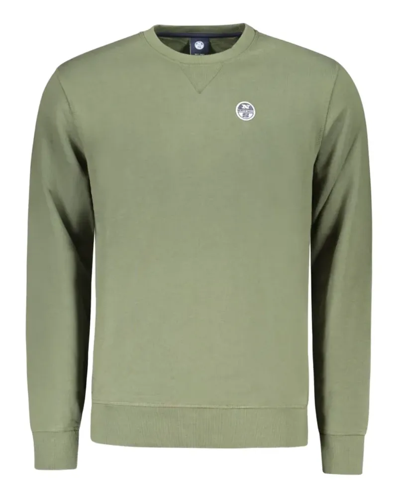 North Sails logo-patch crew-neck sweatshirt - Grün Grün