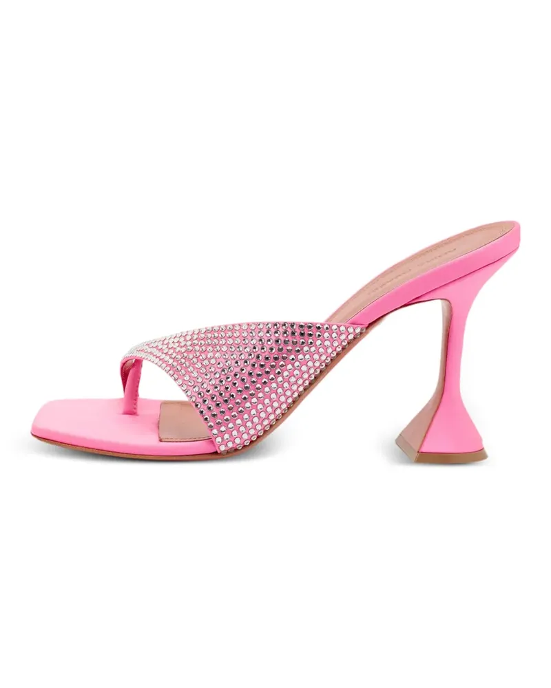 Amina Muaddi Shiona Sandalen mit Kristallen 95mm - Rosa Rosa
