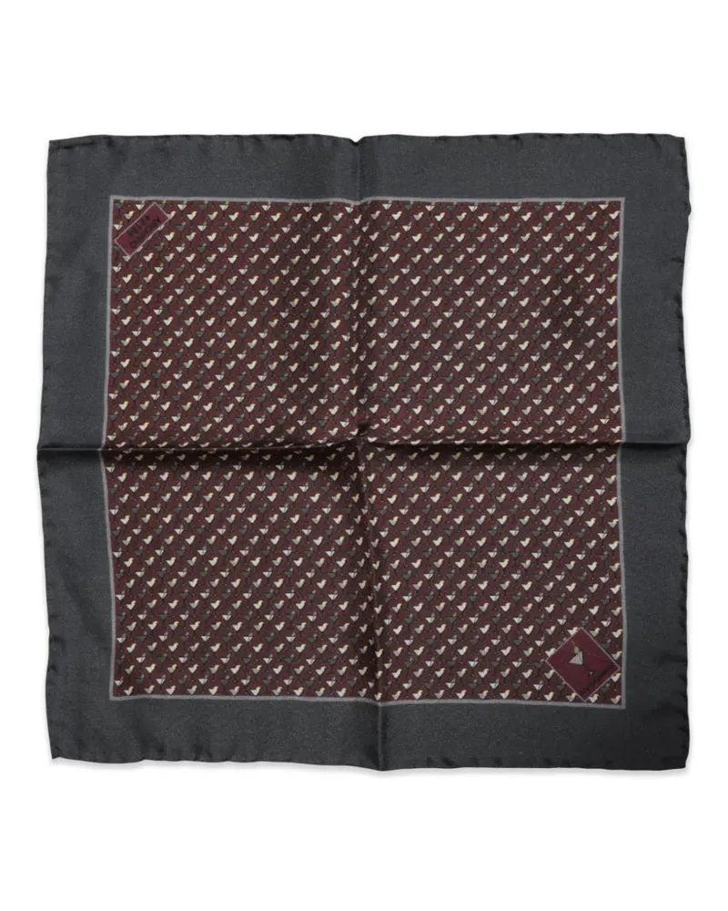 Dolce & Gabbana Einstecktuch mit Cocktail-Print - Braun Braun