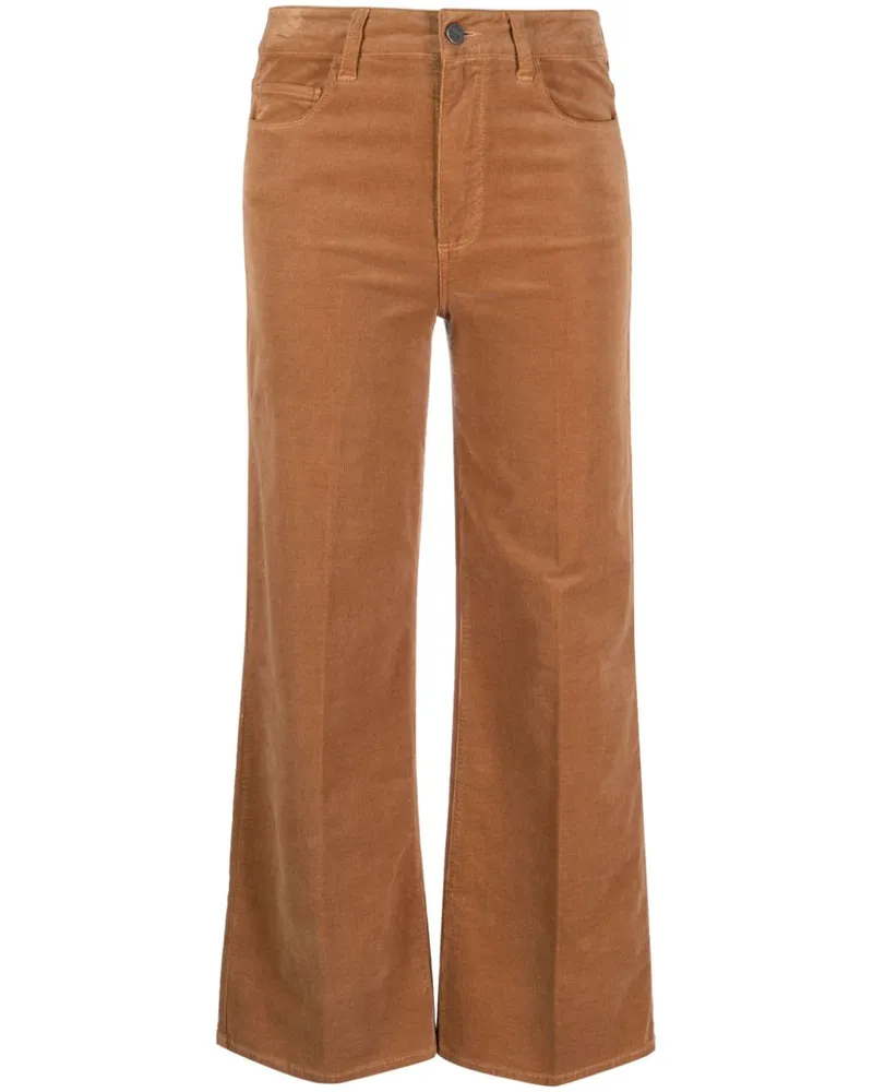 Paige Leenah Cropped-Hose aus Cord - Braun Braun