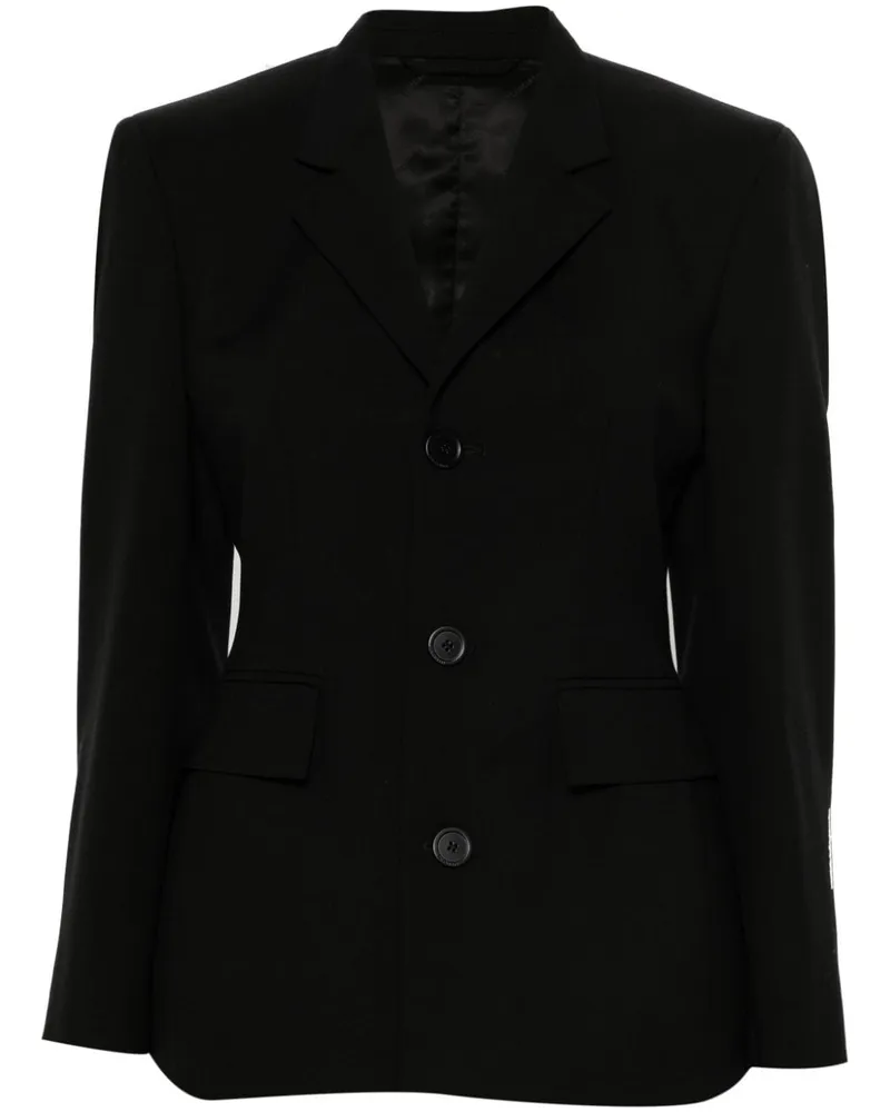 Balenciaga Einreihiges Sakko - Schwarz Schwarz
