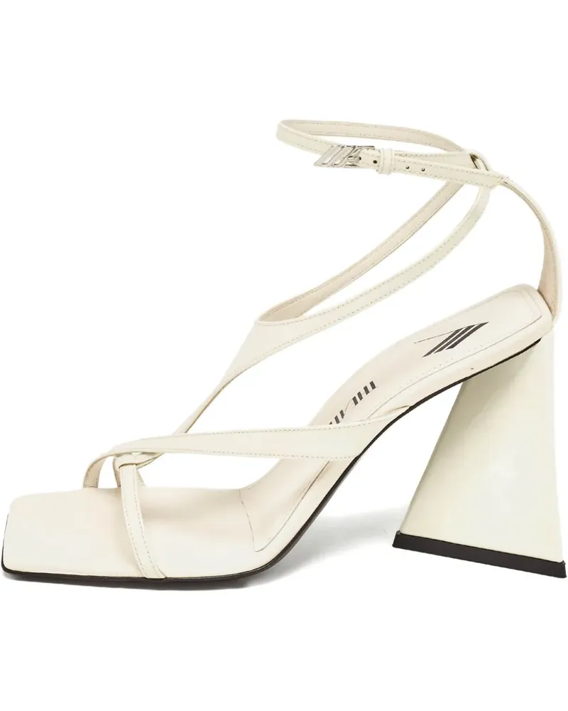 ATTICO Sandalen mit eckiger Kappe - Weiß Weiß