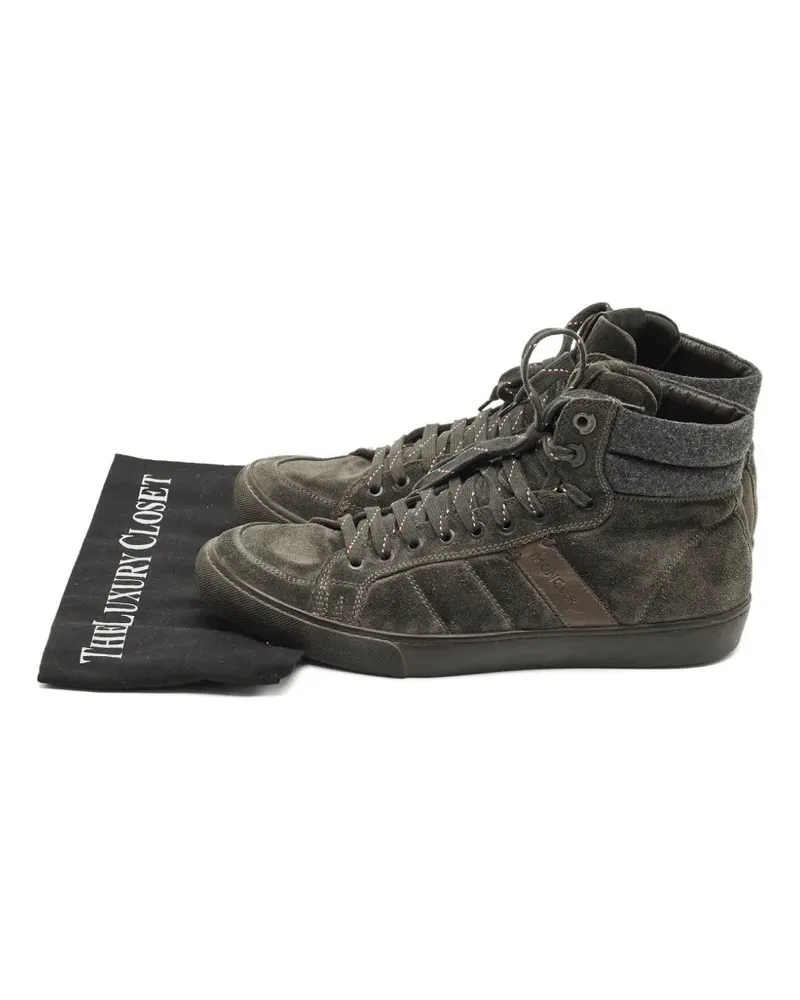 Moncler suede high-top sneakers - Grau Grau