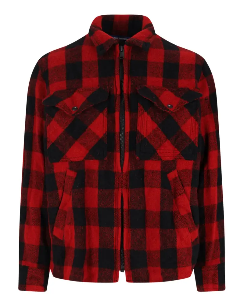 Junya Watanabe Karierte Hemdjacke - Rot Rot